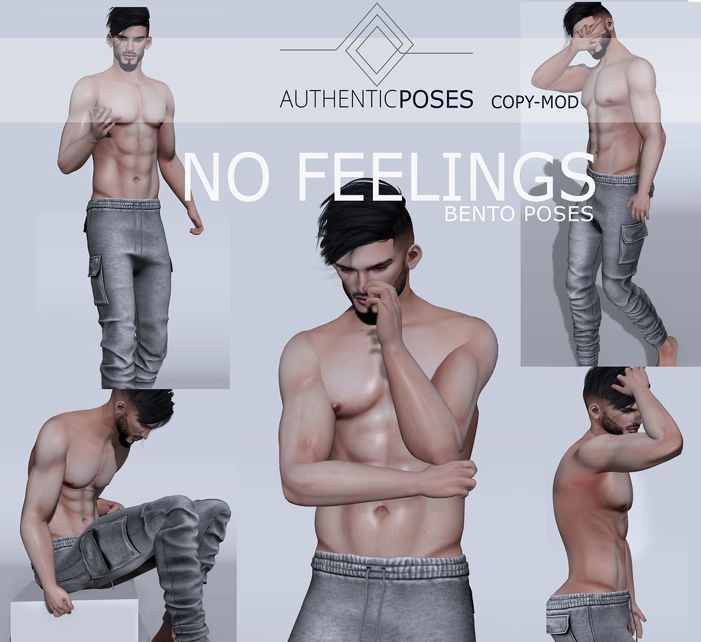 AUTHENTIC Poses – No Feelings – Hipster Men’s Event September Round