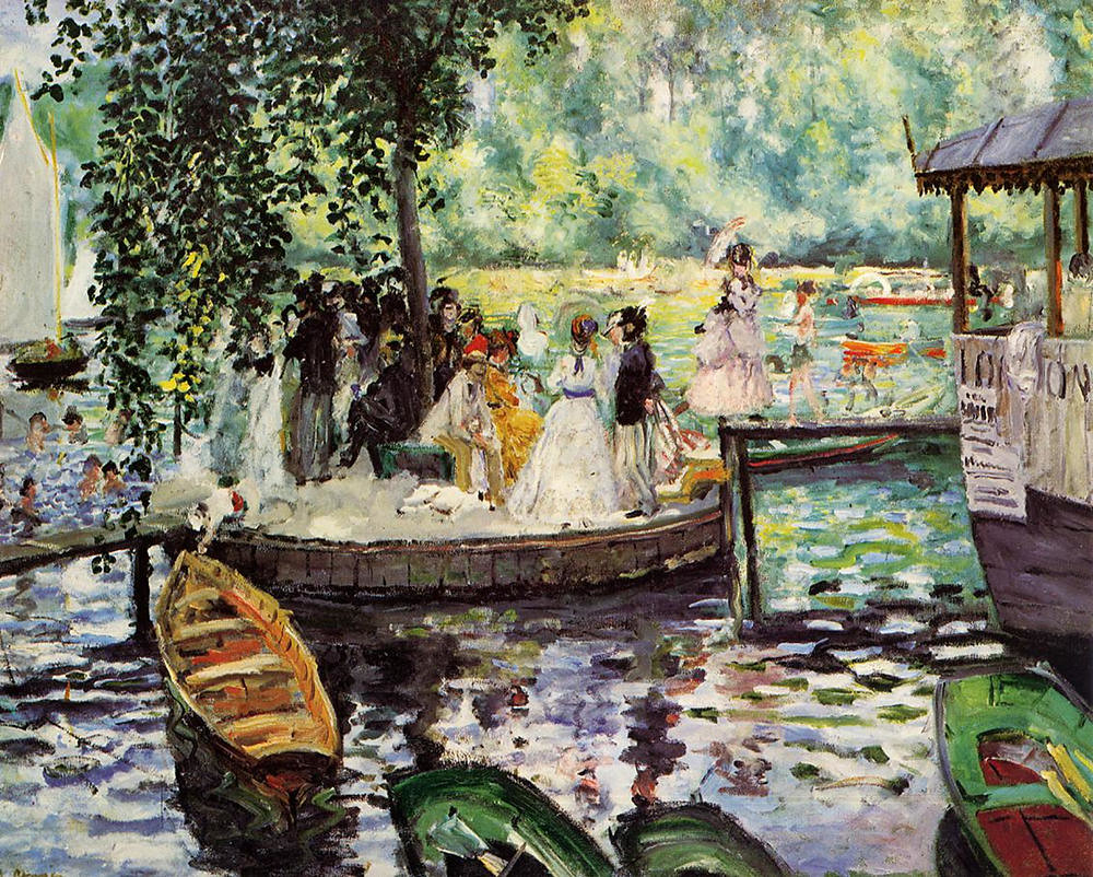 La Grenouillere by Pierre Auguste Renoir, 1869