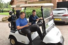 SPRA Golf Day - Golf buggy and players images
