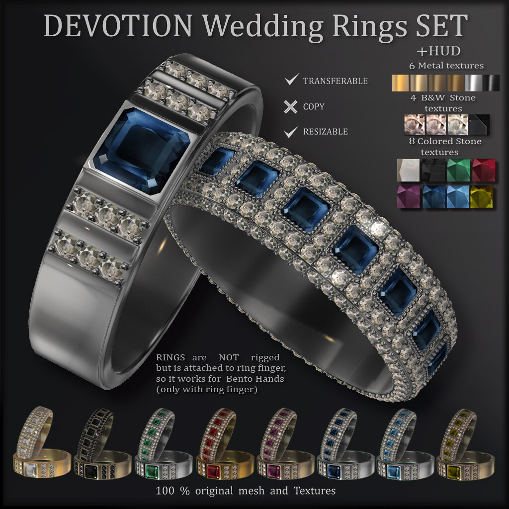 AvaWay  DEVOTION Wedding Rings Set ads