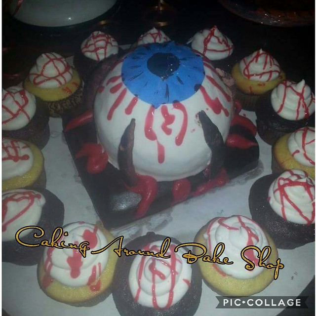 Eyeball Cake by Shauna Elder of Caking Around Bake Shop