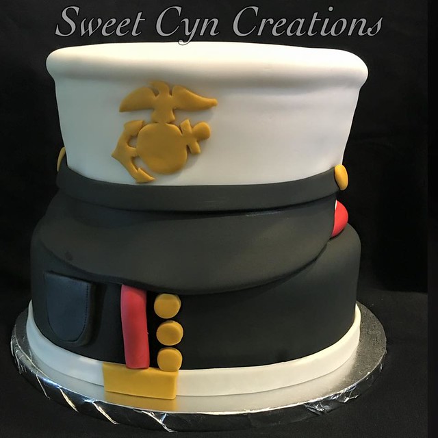 Marines Cake by Sweet Cyn Creations
