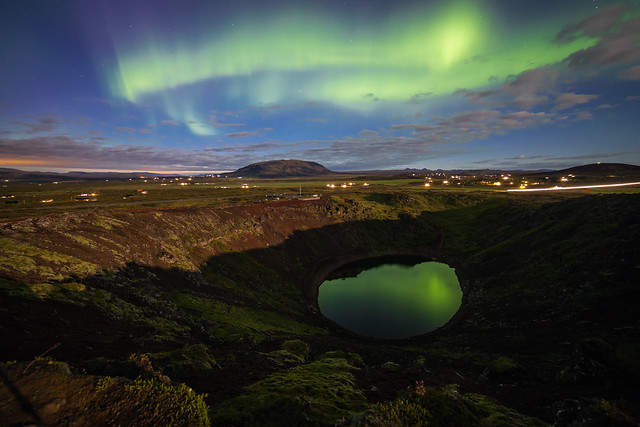Northern Lights at Kerið