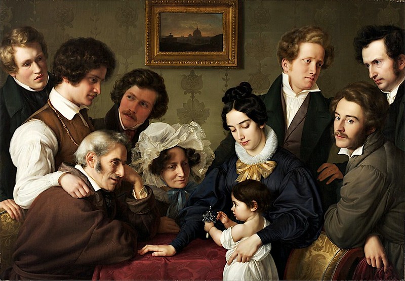 Wilhelm von Schadow - Die Familie Bendemann und ihre Freunde (c.1830)