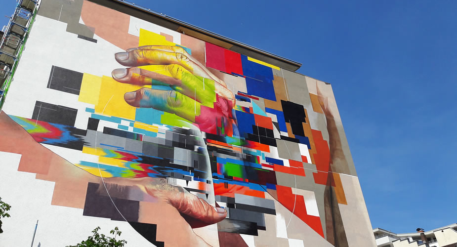 Street art in Heidelberg: Metropolink | Mooistestedentrips.nl