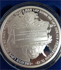 2004 Carnegie Hero Fund 100th anniversary medal reverse