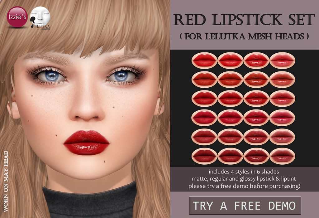 Red Lipstick Set LeLutka (for FLF)
