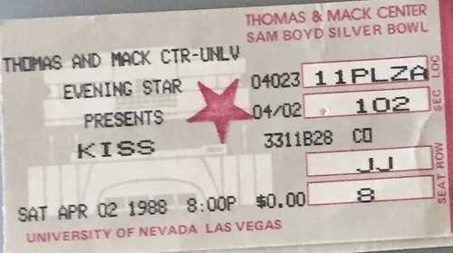 1988 Concert TIcket Stubs