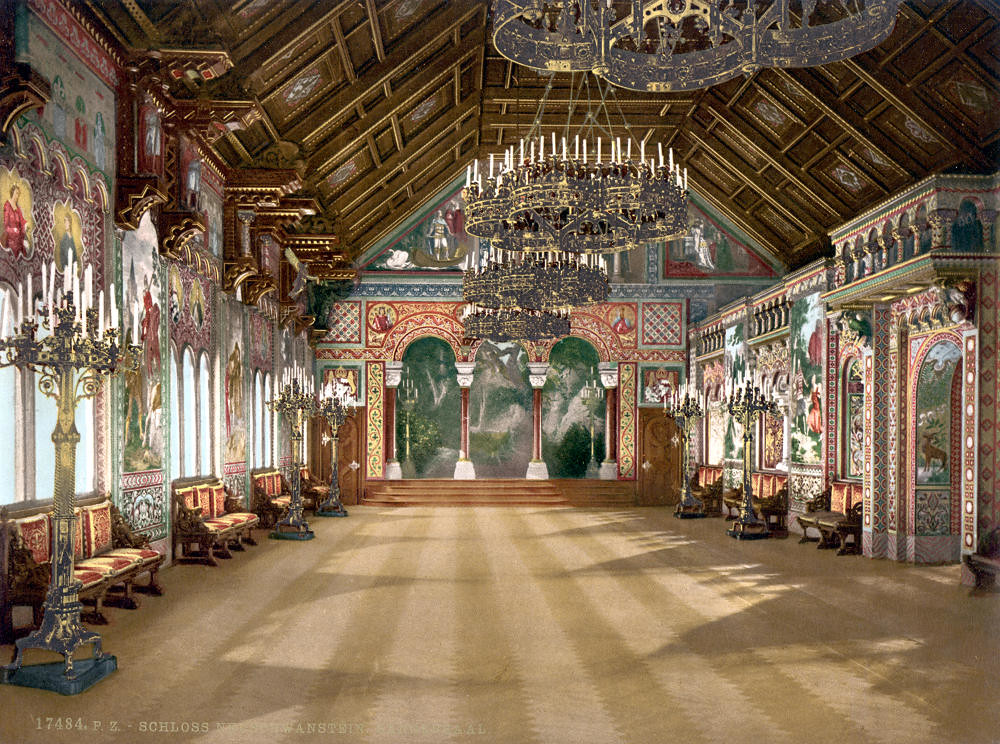 Music room, Neuschwanstein Castle, c. 1895