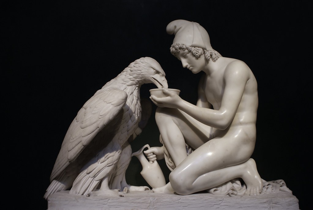 "Ganymède et l'Aigle" au Thorvaldsen Museum de Copenhague