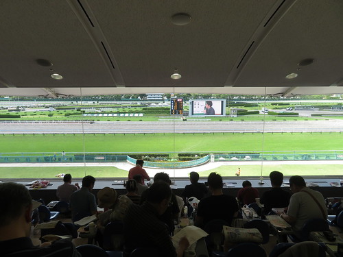 小倉競馬場の３階一般席からの眺望