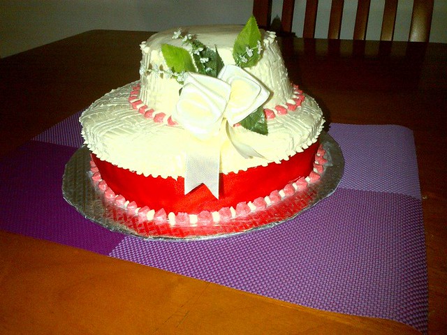 Red Velvet Hat Cake by Mandira's Baking Delights