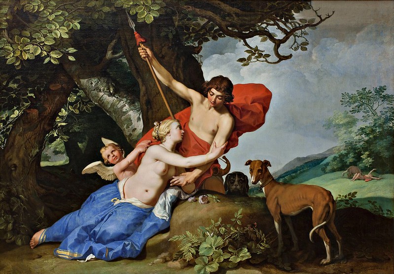 Abraham Bloemaert - Venus and Adonis (c.1632)