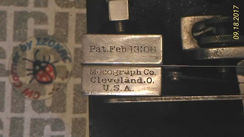 Mecograph 3 brass on Steel SqP - Patent
