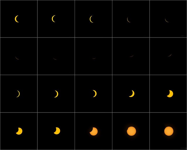 Solar Eclipse Aug. 21st, 2017.  Partial solar eclipse (99.58% coverage of Sun) at Evans, GA