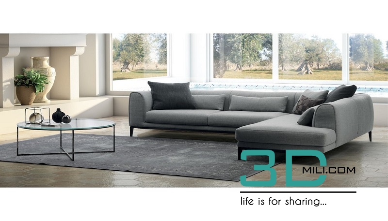 Natuzzi Trevi Sofa 3dmili 2020 Download 3d Model Free 3d