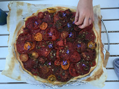 Tomatenkuchen / tomaatetaart - Photo of Saint-Cernin-de-l'Herm