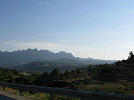 8h04 Igualada Andorra Montserrat carretera039 Monserrat desde la autopista variante Uti 465