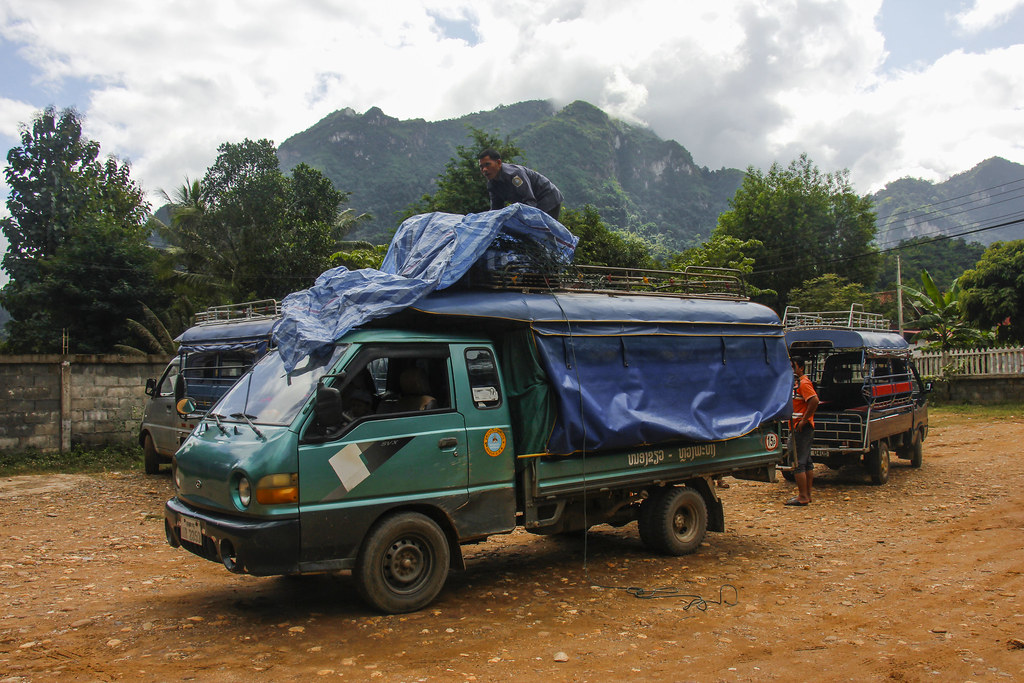 lokalt transport i Laos