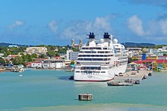 Les Antilles, Antigua-et-Barbuda, le port dans la ville de St John's