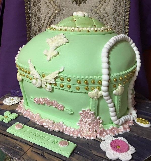 Vintage Treasure Box Cake by Ruth Acance of Cake Art