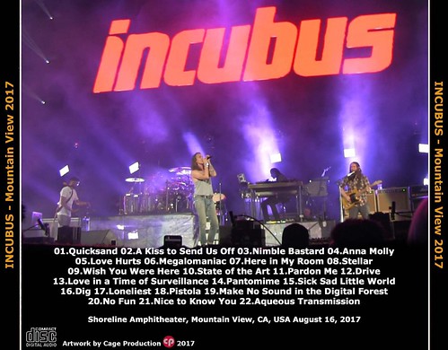 Incubus-Mountain View 2017 back