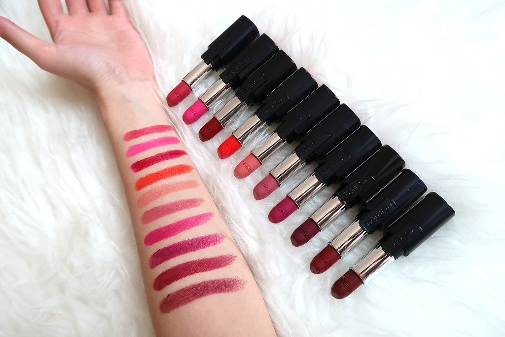 Review + Swatches: L'OREAL INFALLIBLE LE ROUGE LIPSTICKS