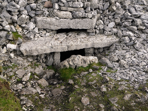 A 'passage' tomb in Carrowkeel, a Neolithic burial site in Ireland