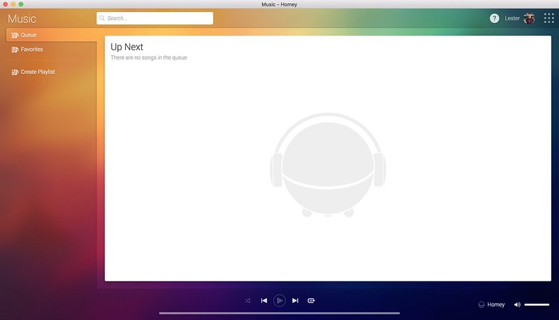 Homey Desktop App - Music
