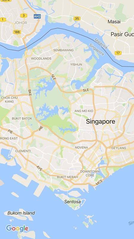 Singapore on Google Maps