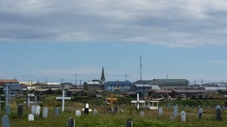 Town from cemetary