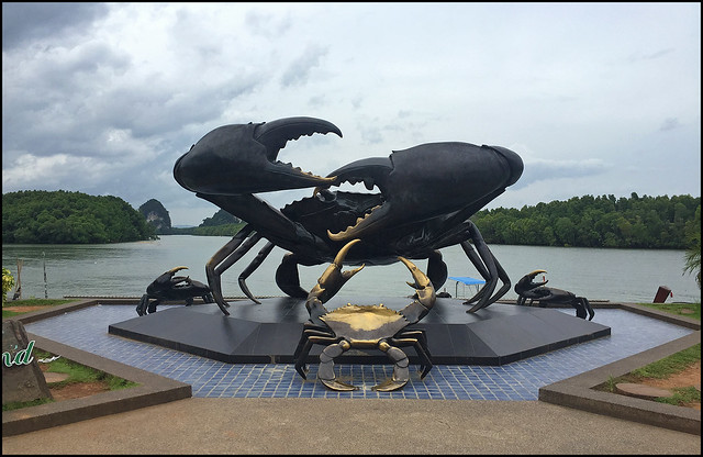 The Crab Statue by the river, Krabi Town