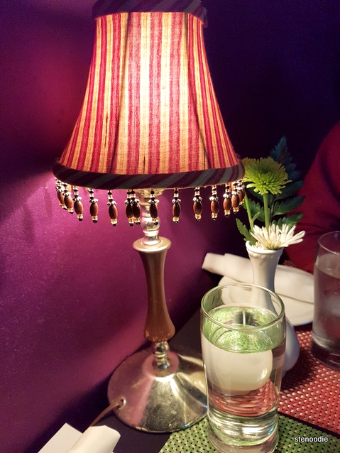 Lamp on the table