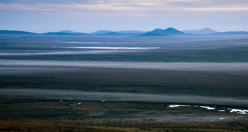 flowcountry caithness scotland mist moonlit