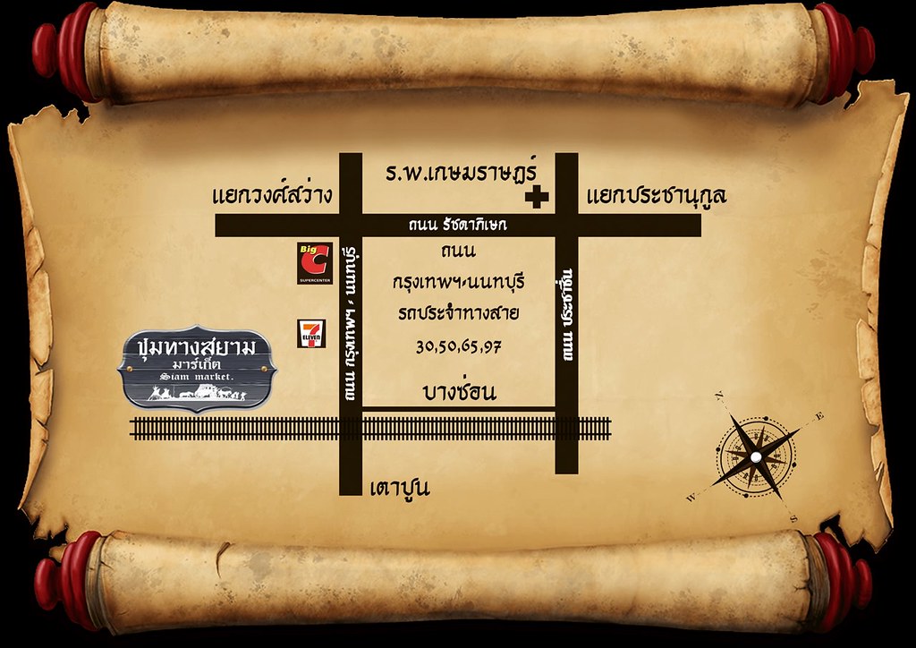 Siam Gypsy Junction Night Market Map