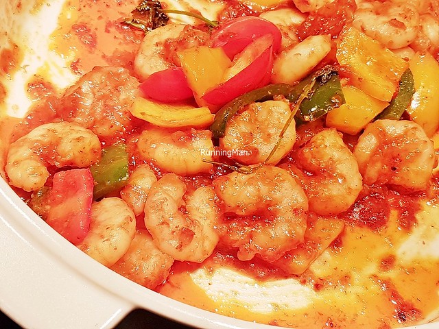 Prawns With Sambal & Trio Pepppers