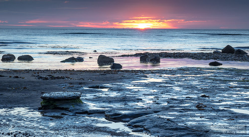 element rock sea sunrise