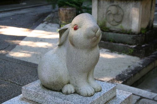 京都岡崎神社のうさぎ