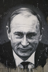 Vladimir Vladimirovich Putin, painted portrait _1100391 - Photo of Dommartin