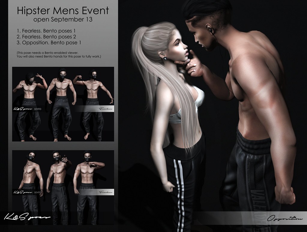 K&S poses Exclusive. For Hipster Mens Event