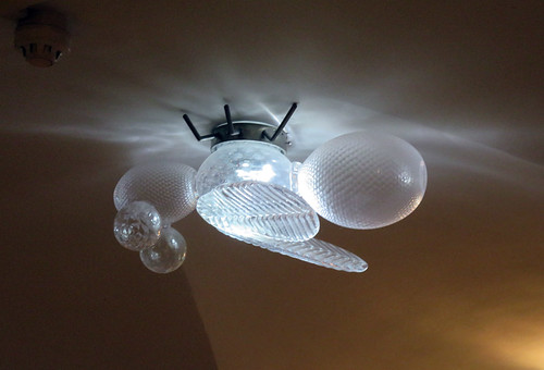 Fly light in the Escher Museum in Den Haag, Holland
