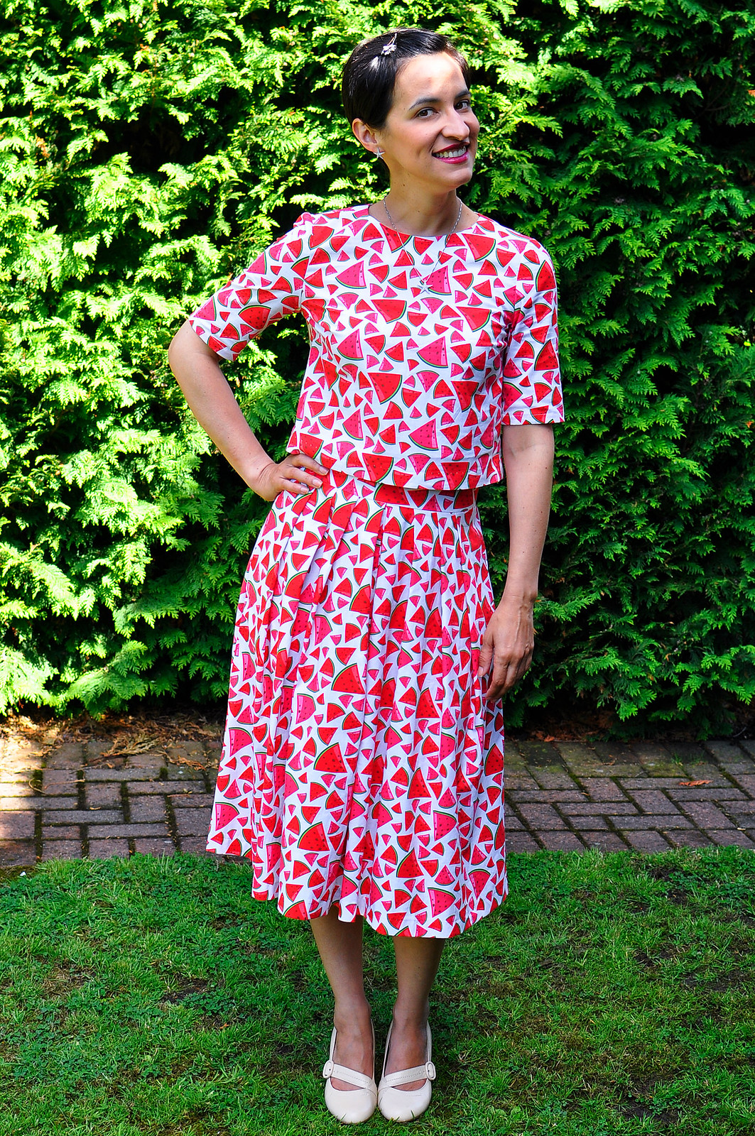 {Sew Over It} Watermelons Lizzie Skirt