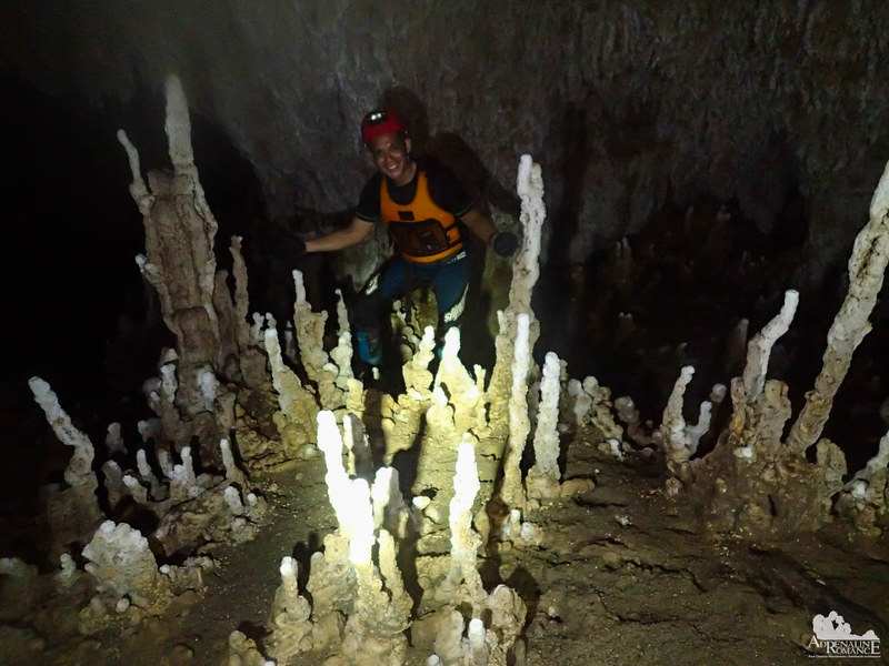 Tall, slender stalactites