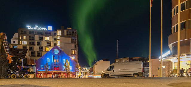 Aurora borealis in Tromsø, Norway