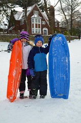 The Kids And Their Sleds