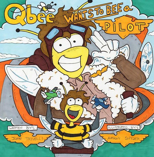 Qbee wants to be a pilot. Art by Anthony Snyder