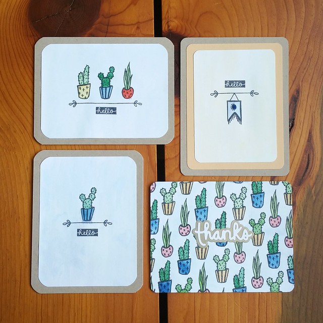 Watercolor Cacti Cards | shirley shirley bo birley Blog
