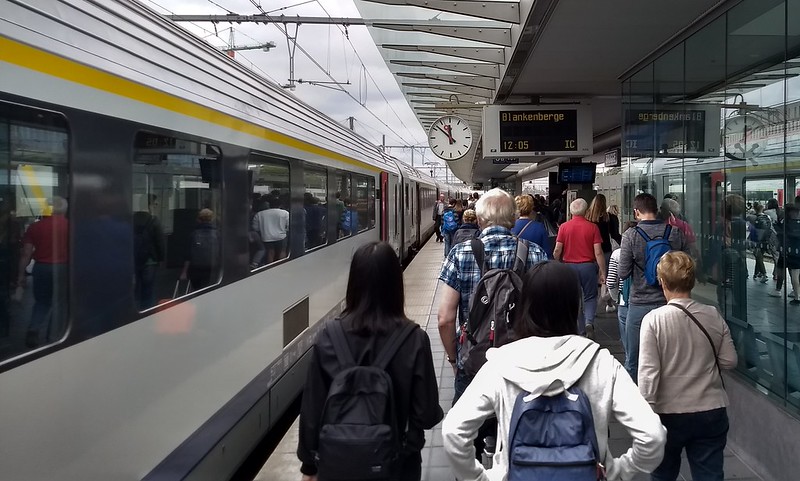 Belgian Intercity train at Brugge
