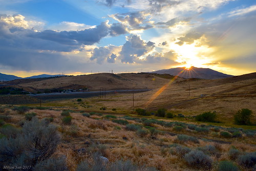 i80 wildwest reno nevada dusk landscape outdoor clouds sky rocks mountains rollinghills nature evening sunset