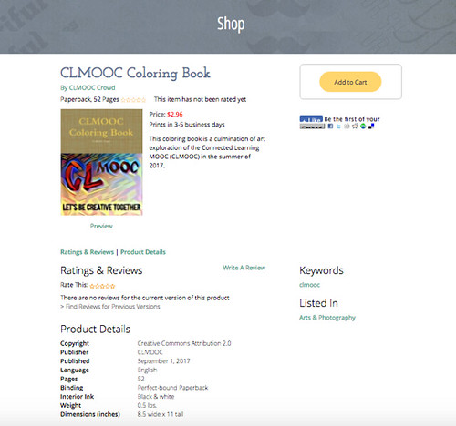 CLMOOC Coloring Book Storefront